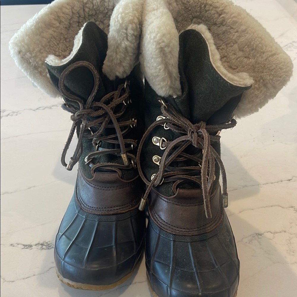 Tory Burch Green and Brown Women's Boots - Picture 5 of 7